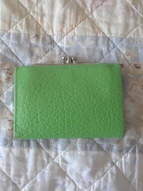 Vintage 70s Lime Green BUXTON Wallet